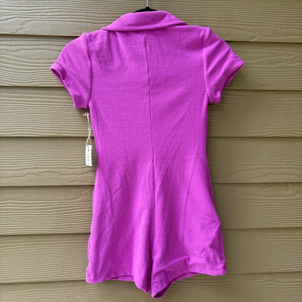 Toast Swim Hot Short Ribbed Romper Size Small - Picture 3 of 7